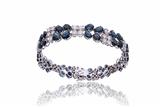 Bracciale con diamanti e zaffiri - Asta di Pasqua Bracciale con diamanti e zaffiri - Asta di Pasqua