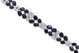 Bracciale con diamanti e zaffiri - Asta di Pasqua Bracciale con diamanti e zaffiri - Asta di Pasqua