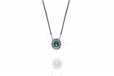 Collana con smeraldo e diamanti - Asta di Pasqua