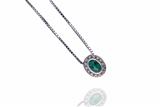 Collana con smeraldo e diamanti - Asta di Pasqua