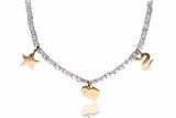 Pomellato Dodo, tre ciondoli in oro 750 con collana in argento 925 - Asta di Pasqua Pomellato Dodo, tre ciondoli in oro 750 con collana in argento 925 - Asta di Pasqua