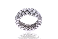 Anello a maglia morbida con diamanti - Asta Orologi & Gioielli Anello a maglia morbida con diamanti - Asta Orologi & Gioielli