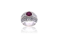 Anello con rubino e diamanti - Asta Orologi & Gioielli Anello con rubino e diamanti - Asta Orologi & Gioielli