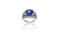 Anello con zaffiro e diamanti - Asta Orologi & Gioielli Anello con zaffiro e diamanti - Asta Orologi & Gioielli
