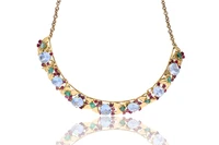 Collana con acquemarine, smeraldi e rubini - Asta Orologi & Gioielli Collana con acquemarine, smeraldi e rubini - Asta Orologi & Gioielli