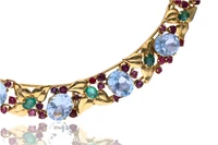 Collana con acquemarine, smeraldi e rubini - Asta Orologi & Gioielli Collana con acquemarine, smeraldi e rubini - Asta Orologi & Gioielli