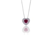 Collana con rubino e diamanti - Asta Orologi & Gioielli Collana con rubino e diamanti - Asta Orologi & Gioielli