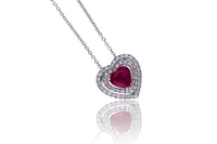 Collana con rubino e diamanti - Asta Orologi & Gioielli Collana con rubino e diamanti - Asta Orologi & Gioielli
