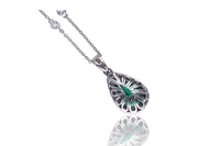 Collana e pendente con smeraldo e diamanti - Asta Orologi & Gioielli Collana e pendente con smeraldo e diamanti - Asta Orologi & Gioielli
