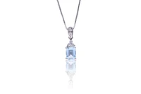 Recarlo, collana e ciondolo con acquamarina e diamanti - Asta Orologi & Gioielli Recarlo, collana e ciondolo con acquamarina e diamanti - Asta Orologi & Gioielli