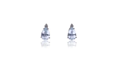 Paio di orecchini con acquemarine e diamanti - Asta Orologi & Gioielli Paio di orecchini con acquemarine e diamanti - Asta Orologi & Gioielli