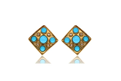 Paio di orecchini con diamanti - Asta Orologi & Gioielli Paio di orecchini con diamanti - Asta Orologi & Gioielli