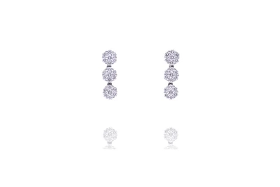 Paio di orecchini con diamanti, attribuiti a Giorgio Visconti - Asta Orologi & Gioielli Paio di orecchini con diamanti, attribuiti a Giorgio Visconti - Asta Orologi & Gioielli