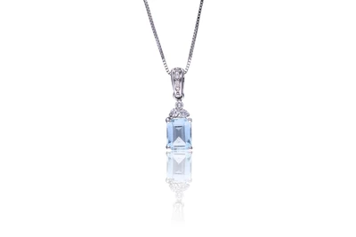 Recarlo, collana e ciondolo con acquamarina e diamanti - Asta Orologi & Gioielli Recarlo, collana e ciondolo con acquamarina e diamanti - Asta Orologi & Gioielli