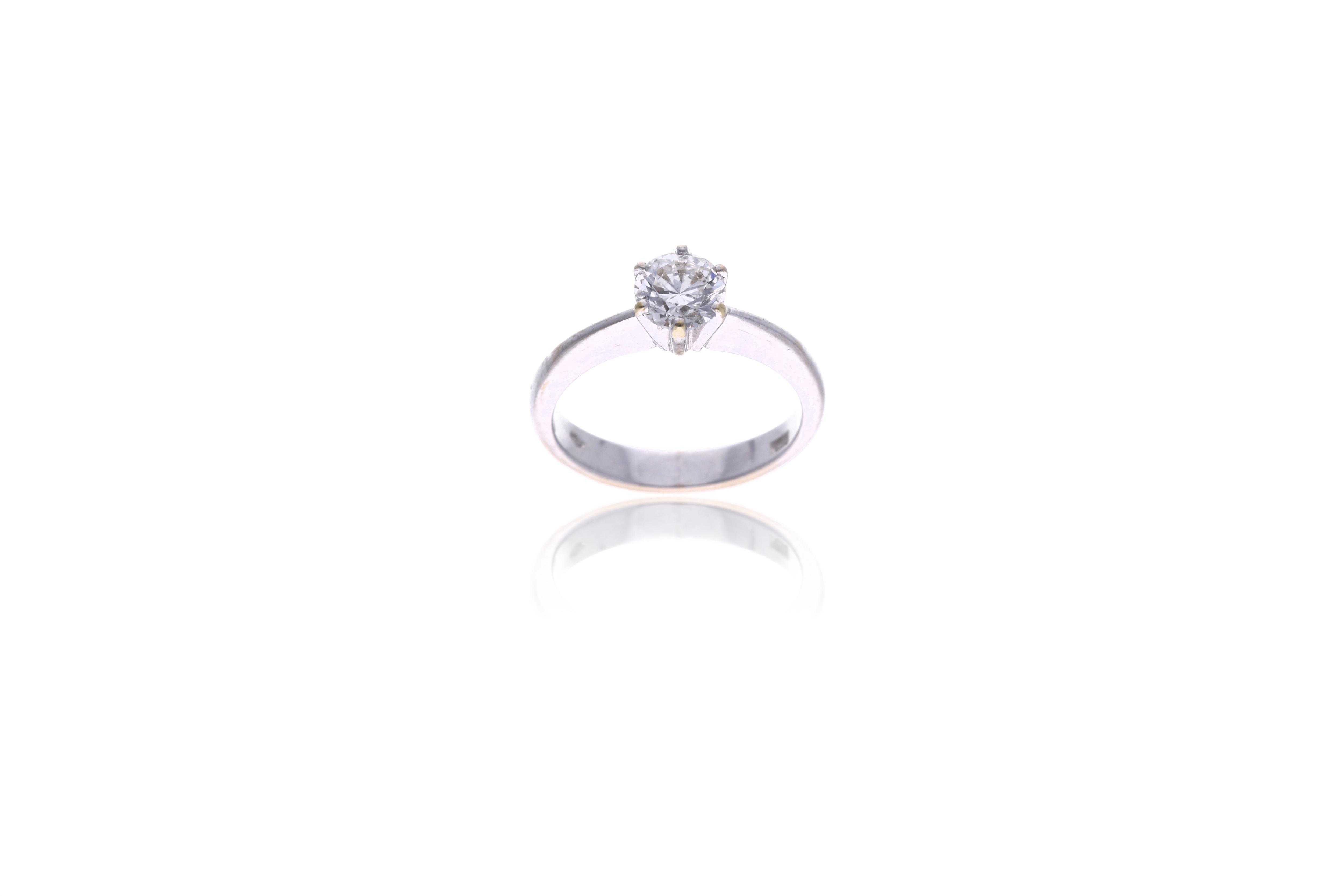 Anello con diamante - Asta Orologi & Gioielli