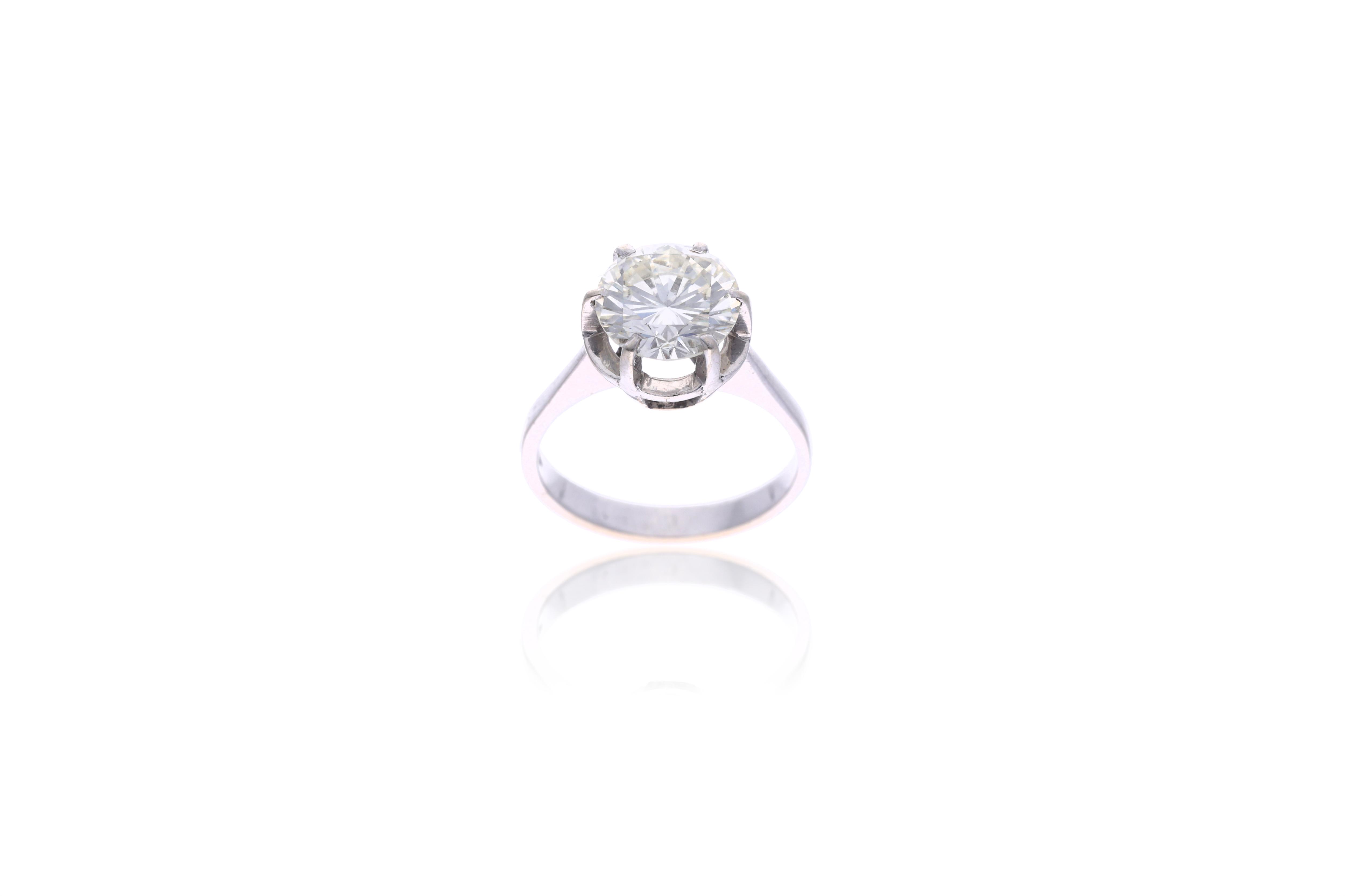 Anello con diamante - Asta Orologi & Gioielli