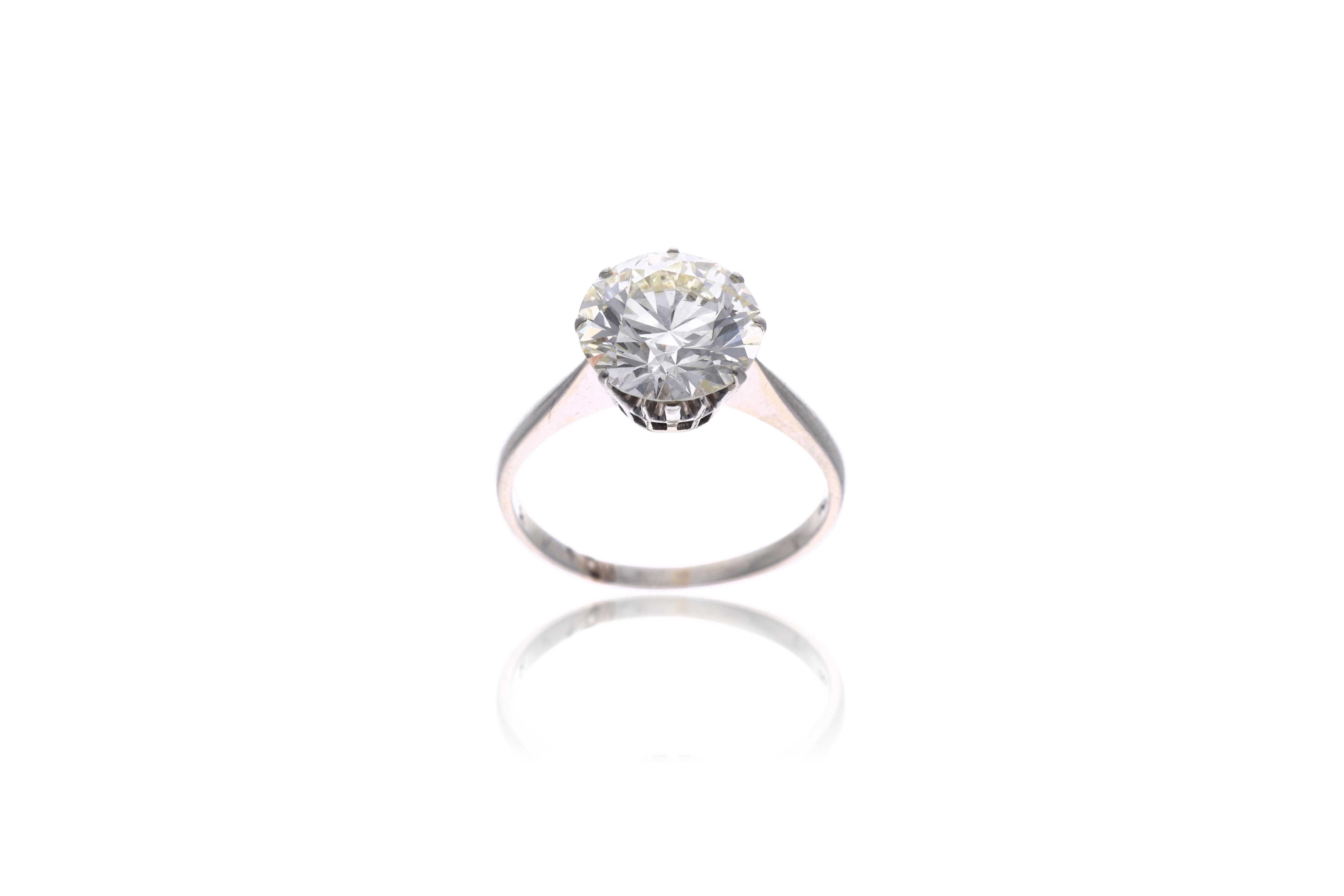 Anello con diamante - Asta Orologi & Gioielli