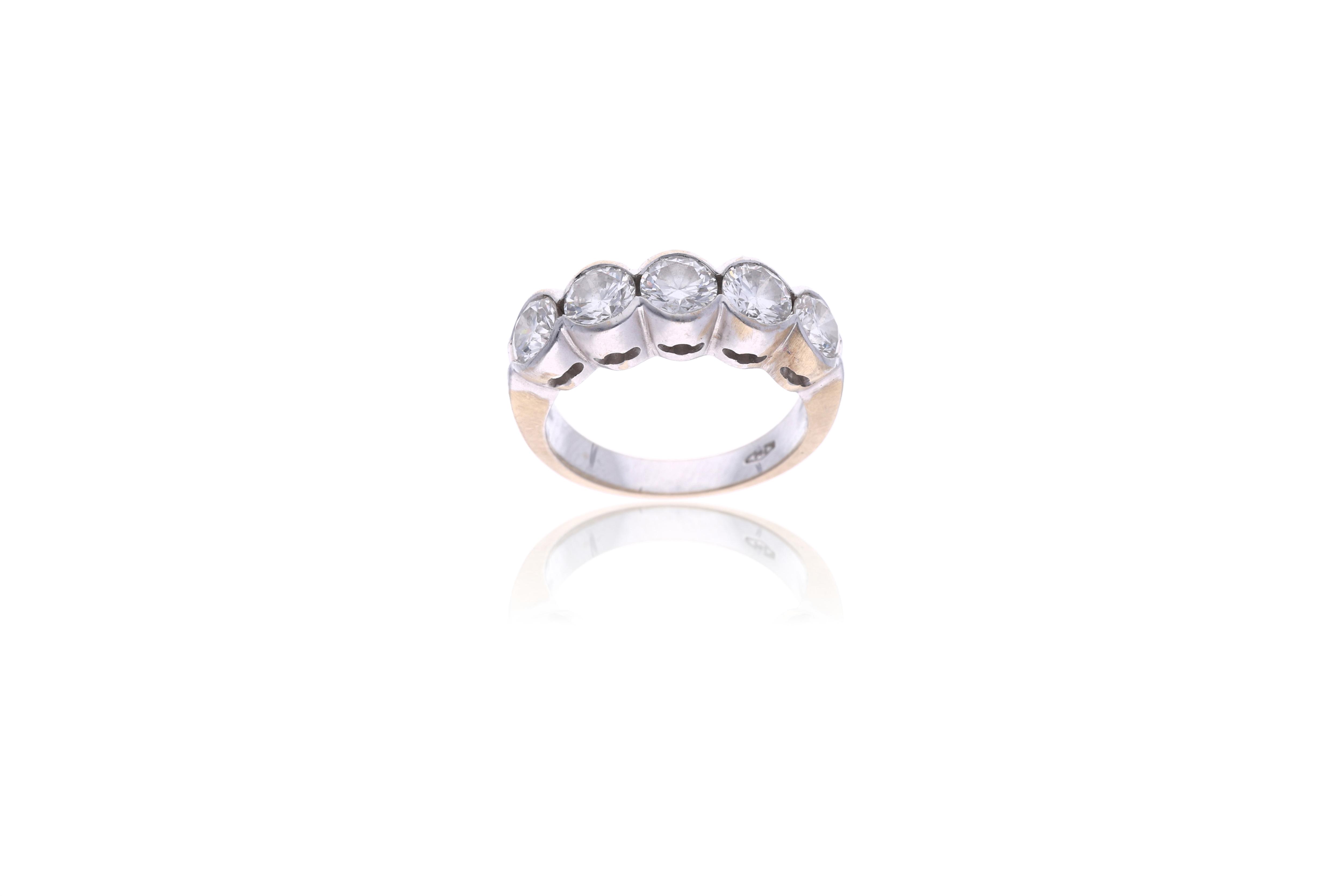 Anello con diamanti - Asta Orologi & Gioielli