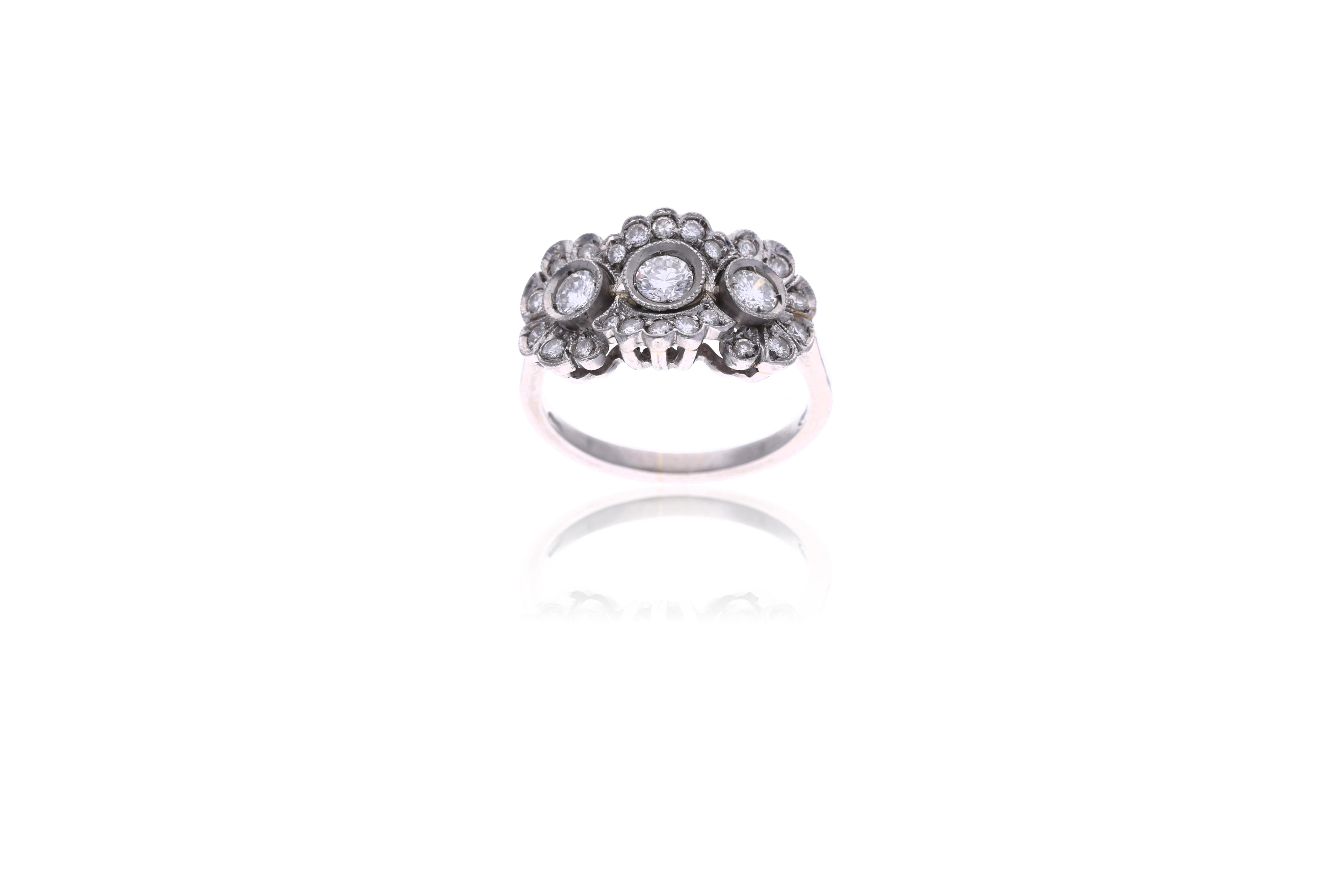 Anello con diamanti - Asta Orologi & Gioielli