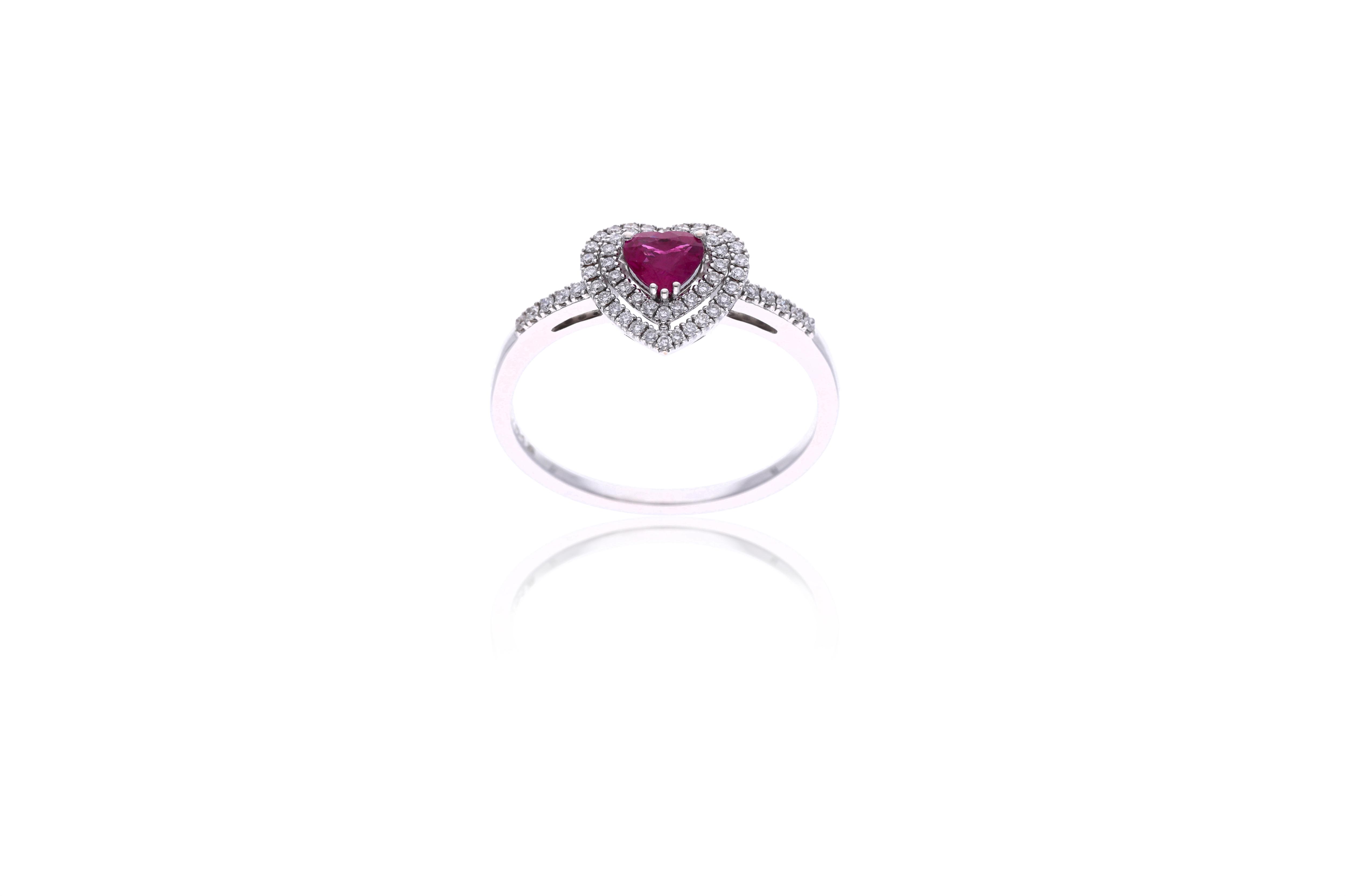 Anello con rubino e diamanti - Asta Orologi & Gioielli