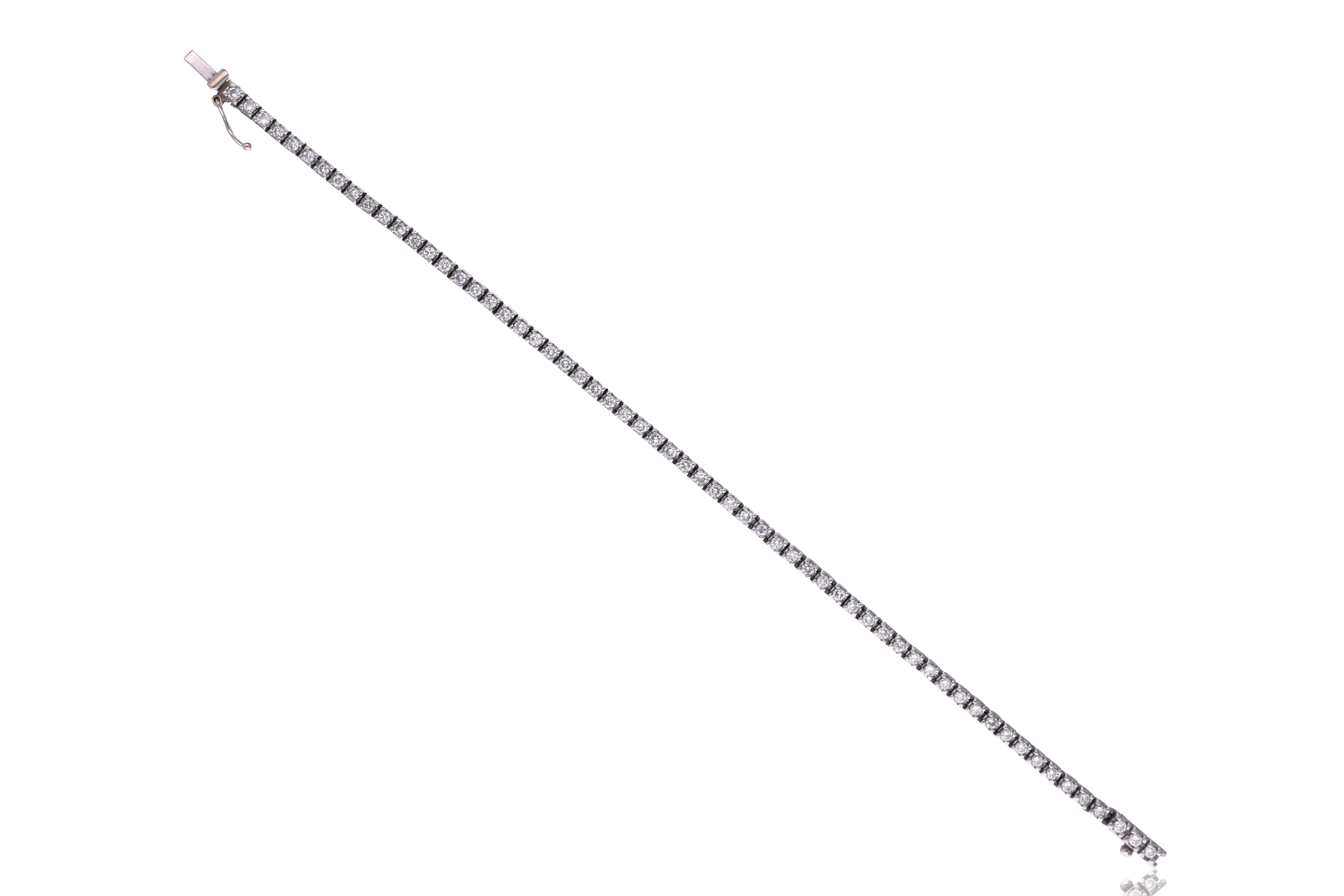 Bracciale tennis con diamanti - Asta Orologi & Gioielli