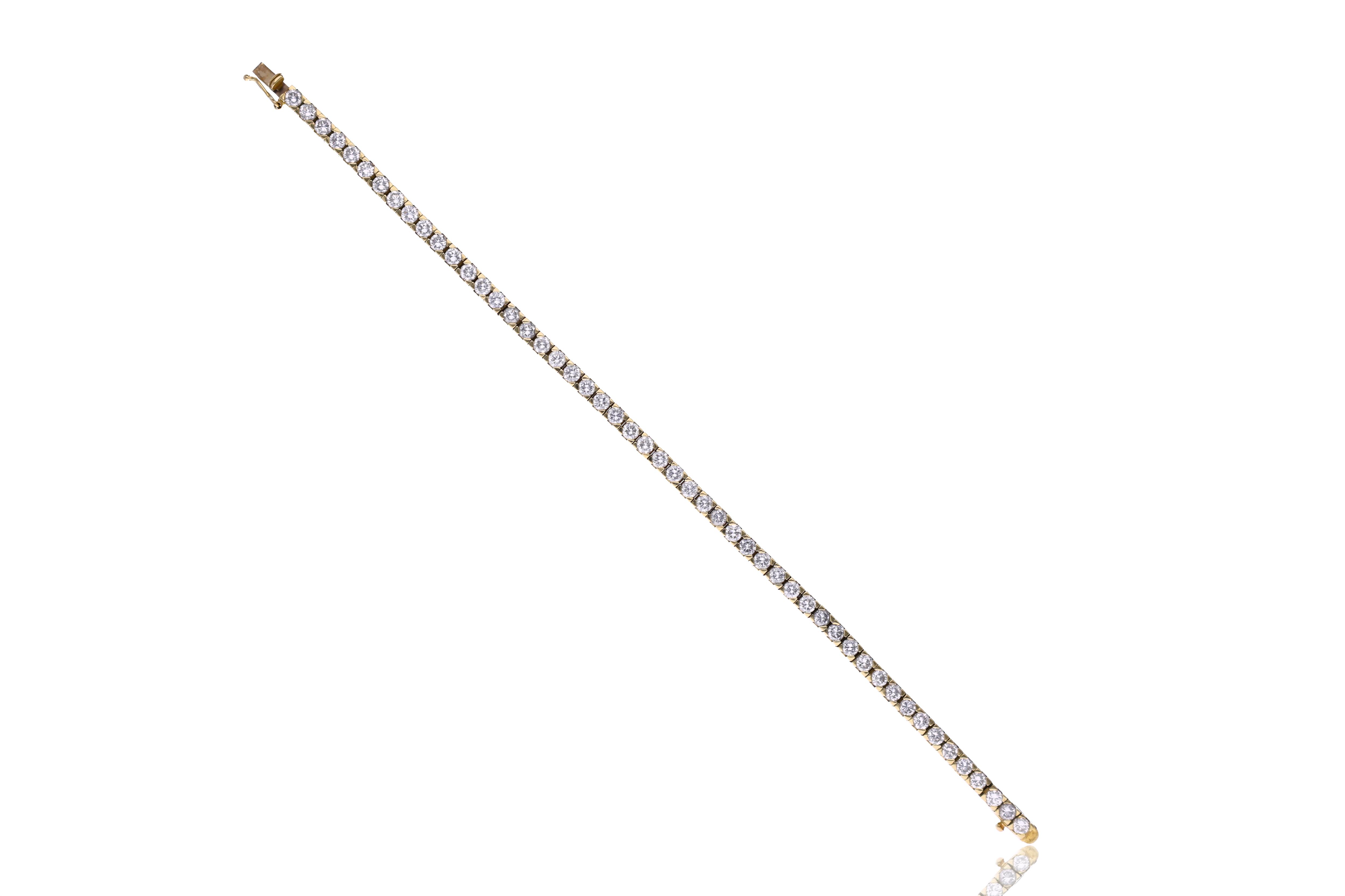 Bracciale tennis con diamanti - Asta Orologi & Gioielli