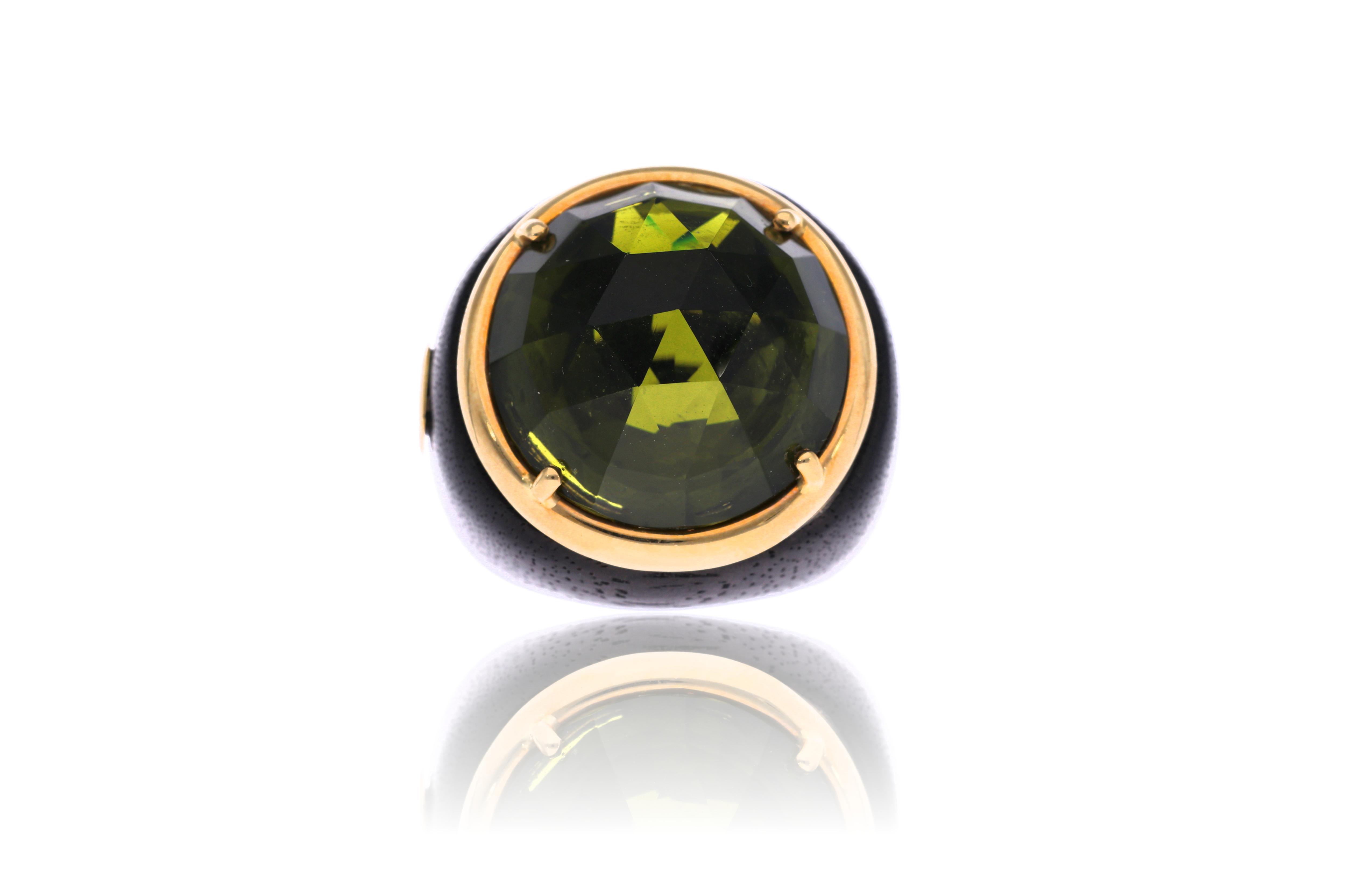 Bruni Bossio, anello in ebano e oro - Asta Orologi & Gioielli