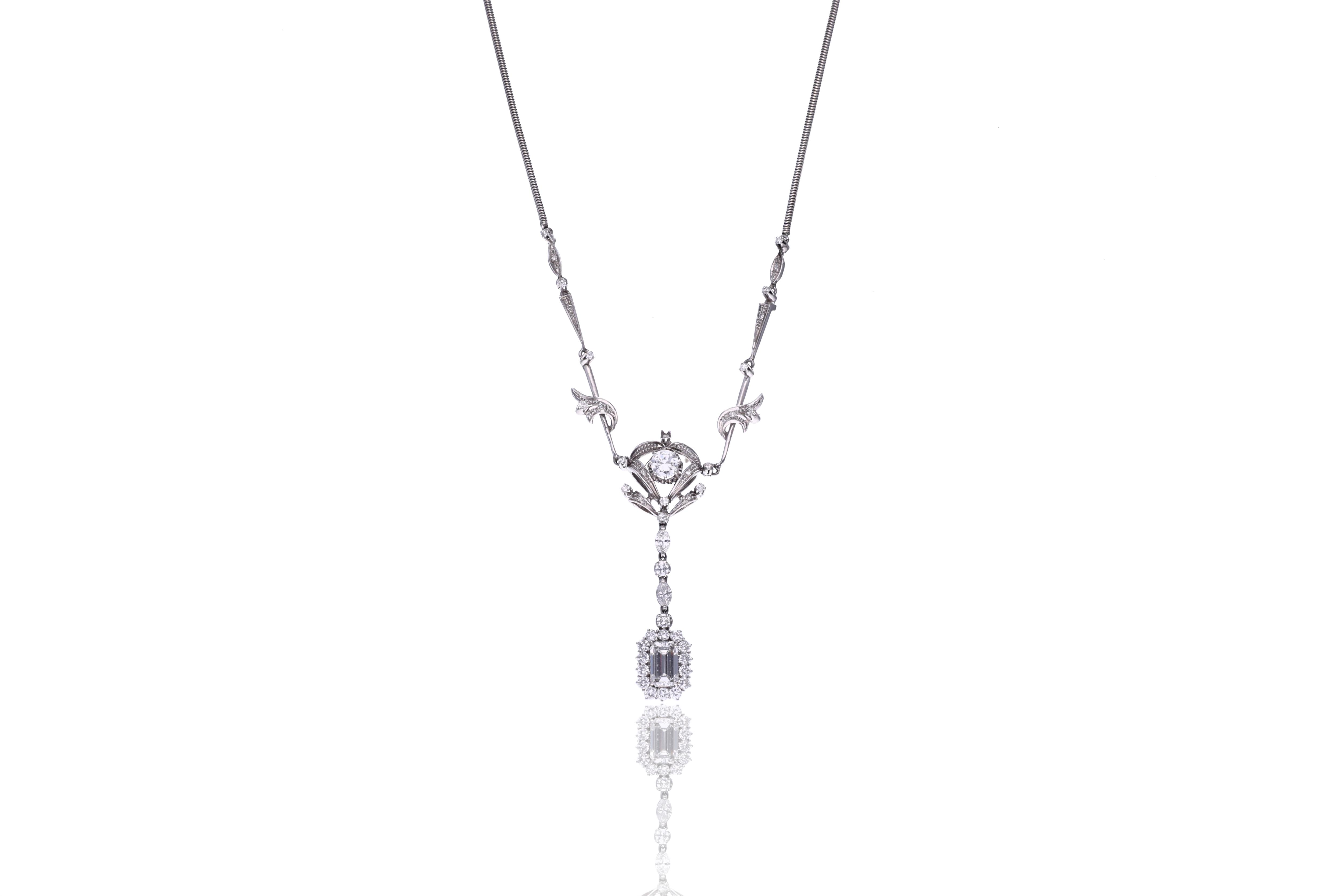 Collana con diamanti - Asta Orologi & Gioielli
