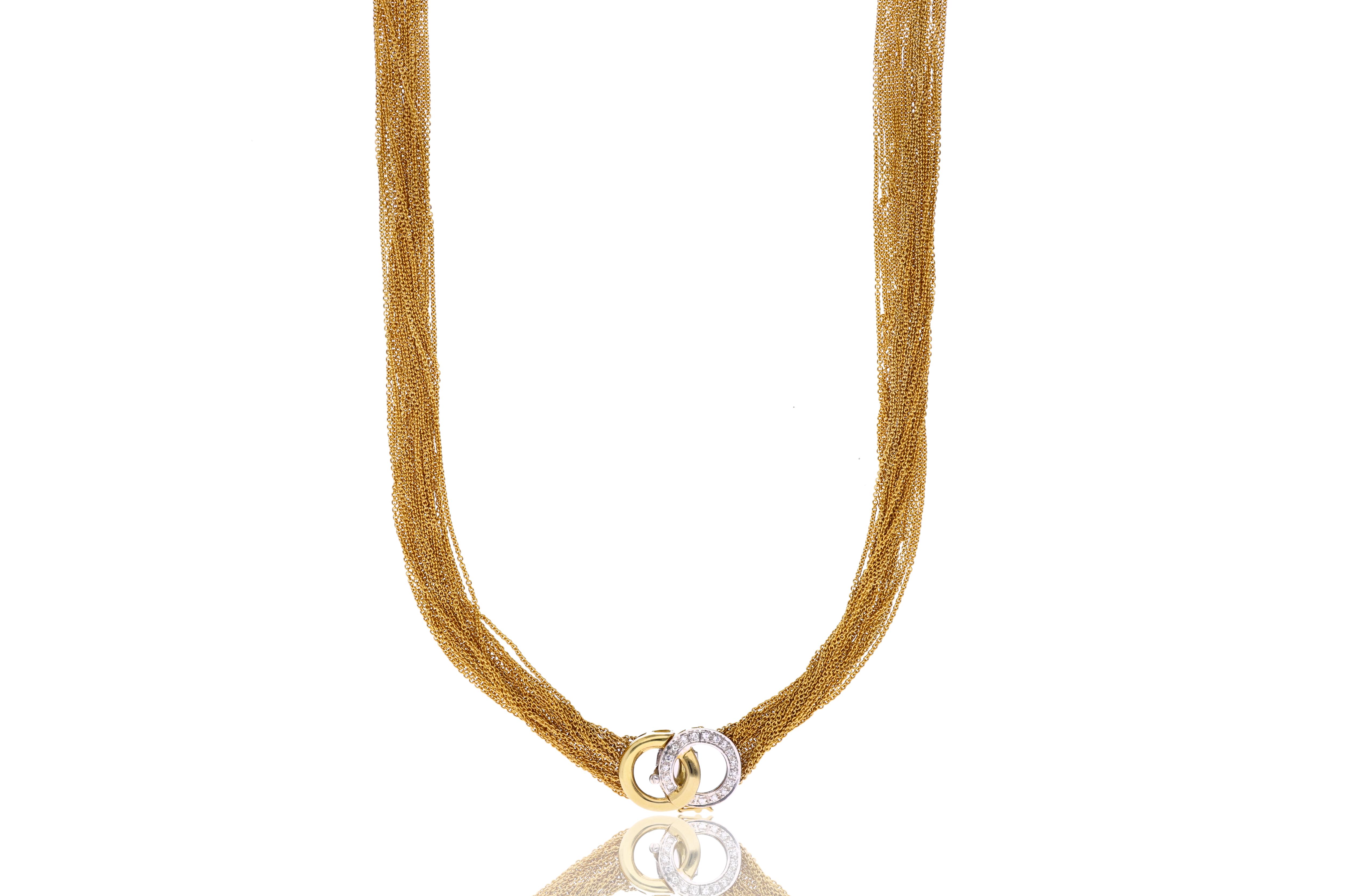 Collana con diamanti - Asta Orologi & Gioielli