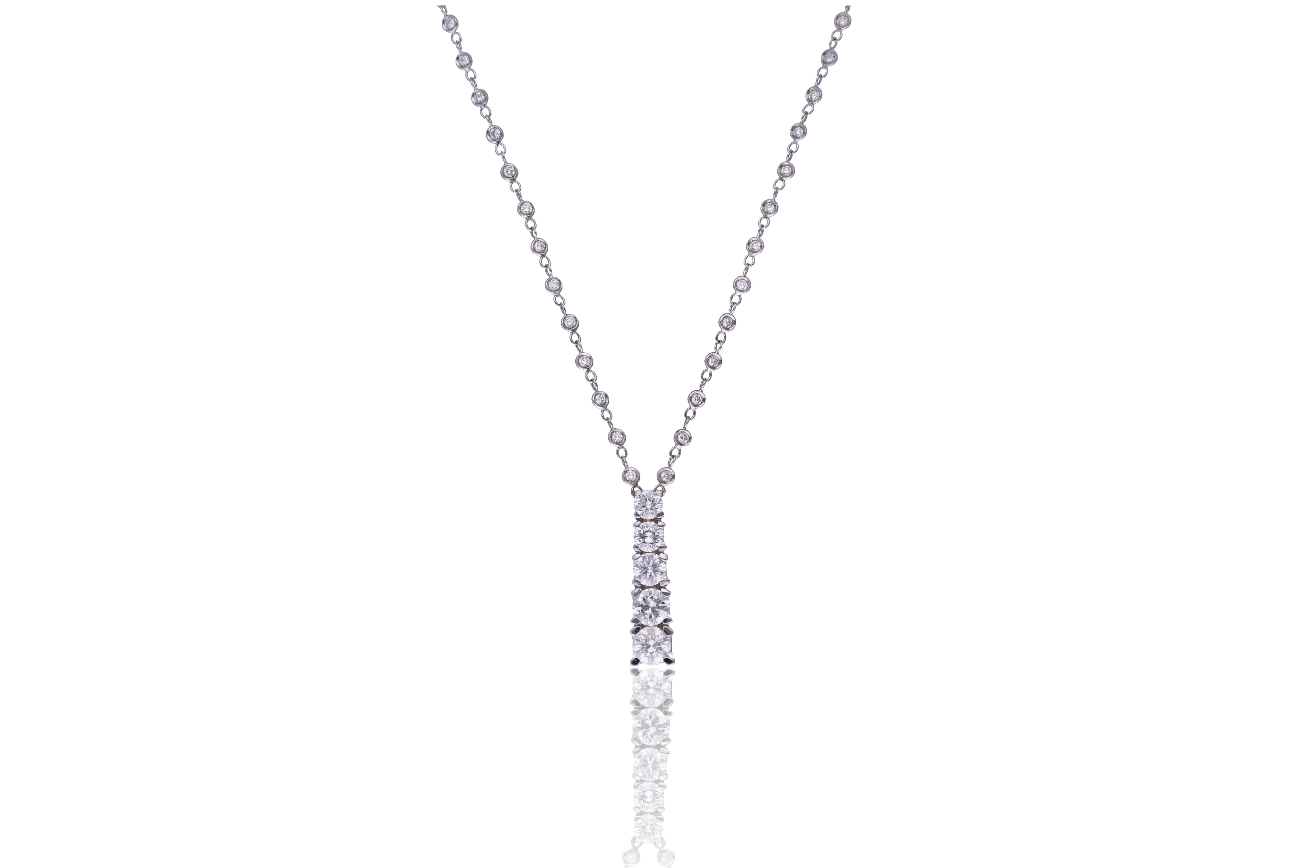 Collana e ciondolo con diamanti - Asta Orologi & Gioielli