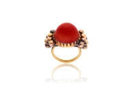 Anello con corallo - Asta Speciale Tesori d'Autunno
