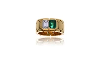 Anello con diamante e smeraldo - Asta Speciale Tesori d'Autunno