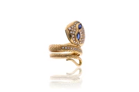 Anello con diamanti e zaffiri - Asta Speciale Tesori d'Autunno