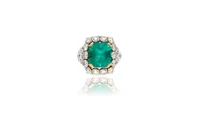 Anello con smeraldo e diamanti - Asta Speciale Tesori d'Autunno