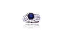 Anello con zaffiro e diamanti - Asta Speciale Tesori d'Autunno