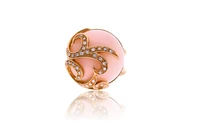 Barberis Prati, anello con opale rosa e diamanti - Asta Speciale Tesori d'Autunno