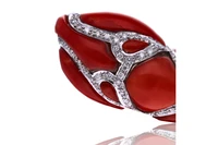 Bracciale con corallo e diamanti - Asta Speciale Tesori d'Autunno