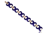 Bracciale con diamanti e smalti - Asta Speciale Tesori d'Autunno
