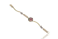 Bracciale con diamanti e smalti, attribuito a Gabriella Rivalta - Asta Speciale Tesori d'Autunno