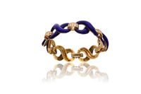 Bracciale con diamanti e smalti - Asta Speciale Tesori d'Autunno