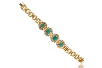 Bracciale con diamanti e smeraldi - Asta Speciale Tesori d'Autunno