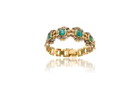 Bracciale con diamanti e smeraldi - Asta Speciale Tesori d'Autunno