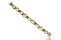 Bracciale con rubini e smalti - Asta Speciale Tesori d'Autunno