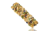 Bracciale con smalti e rubini - Asta Speciale Tesori d'Autunno