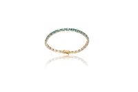 Bracciale tennis con diamanti e smeraldi - Asta Speciale Tesori d'Autunno