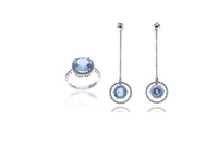 Demi parure, anello e paio di orecchini con acquemarine e diamanti - Asta Speciale Tesori d'Autunno