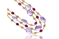Marco Bicego, Confetti, collana con ametiste e rubelliti - Asta Speciale Tesori d'Autunno