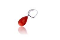 Paio di orecchini con corallo e diamanti - Asta Speciale Tesori d'Autunno