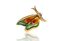 Spilla con diamante e smalti - Asta Speciale Tesori d'Autunno