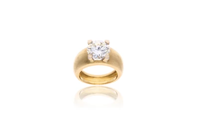 Anello con diamante - Asta Speciale Tesori d'Autunno
